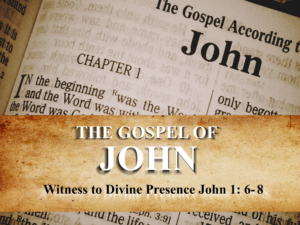 John 1:6-8 - John The Baptist