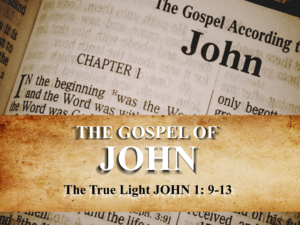 John 1:9-13 - Receiving Jesus